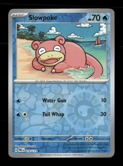 Slowpoke 018/131 Prismatic Evolutions Reverse Holo NM/M Pokemon - Image 1