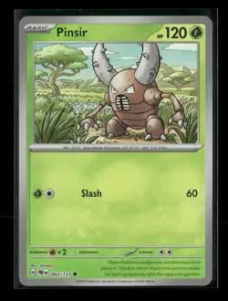 Pinsir (Master Ball Pattern) 003/131 Holo Prismatic Evolutions NM/M Pokemon - Image 1