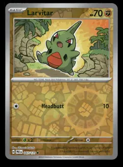 Larvitar 047/131 Prismatic Evolutions Reverse Holo NM/M Pokemon - Image 1