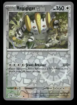 Regigigas 086/131 Prismatic Evolutions Reverse Holo NM/M Pokemon - Image 1