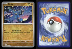Riolu 050/131 Prismatic Evolutions Reverse Holo NM/M Pokemon - Image 3