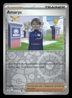 Amarys 093/131 Prismatic Evolutions Reverse Holo NM/M Pokemon - Image 1