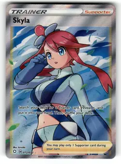 Skyla NM 072/072 Holo Shining Fates Pokemon Ultra Rare - Image 1