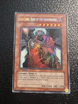 Yugioh! Lich Lord, King of the Underworld - FOTB-EN062 - Secret Rare - 1st Ed LP - Image 1