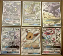 Pokemon TCG Mix Lot - Eevee & Eeveelutions GX - 6 Cards NM - Image 1