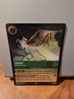 Tramp - Enterprising Dog 110/204 Disney Lorcana Archazia's Island Cold Foil - Image 1