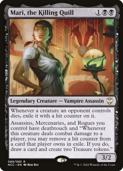 MTG Mari, the Killing Quill NM New Capenna Commander NCC Magic Gathering card - Image 1