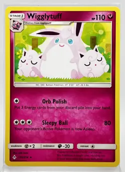 Wigglytuff 135/214 Rare Pokemon Card 2019 Unbroken Bonds LP - Image 1