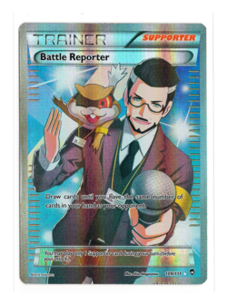 Pokemon XY Furious Fists Battle Reporter 109/111 Trainer Supporter Card LP/MP - Image 1