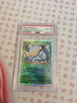 Pokemon TCG Weedle Legendary Collection Reverse Holo Card 99/110 PSA 8 - Image 1