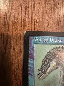 Gilded Drake MTG Rare Magic the Gathering Reserved List Card Urzas Saga LP/MP - Image 2