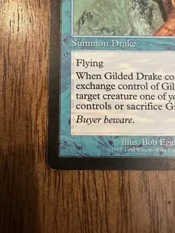 Gilded Drake MTG Rare Magic the Gathering Reserved List Card Urzas Saga LP/MP - Image 4