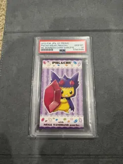 Pokemon Poncho Pikachu Sableye Business Card PSA 10 Mega Campaign 2015 Japanese - Image 1