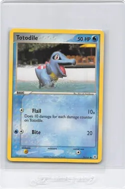 TOTODILE 79/101 - NON-HOLO - COMMON - EX HIDDEN LEGENDS - 2004 POKEMON CARD - NM - Image 1