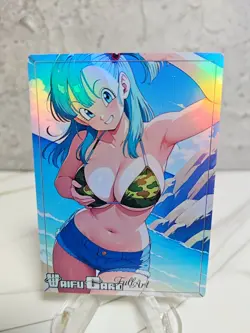 Bulma DBZ Trading Card Waifu Goddess Story Anime Girl holo Karte Manga Full - Image 1