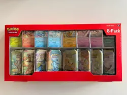 Pokemon Prismatic Evolutions 8 Mini-Tins w Promo Cards Costco (One only) - Image 1