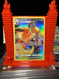Pokemon Card Flareon Brilliant Stars TG01/TG30 Trainer Gallery Full Art Holo 2 - Image 1