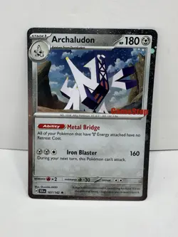Archaludon (GameStop Promo) 107/142 SV07: Stellar Crown Rare Holo Pokemon Card - Image 1
