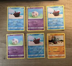 Pokemon TCG Scarlet & Violet 6 Card Lot Gible/Munna/Pyukumuku crochet/ Asoko art - Image 1