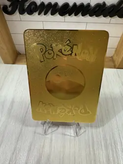 Pokemon Charizard Vmax Gold Metal Card Hp 8000 - Image 2