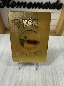 Pokemon Charizard Vmax Gold Metal Card Hp 8000 - Image 3