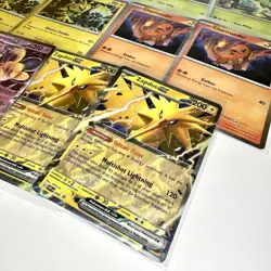 Pokemon Promo & 151 Cosmos Holo Mixed Of 17 Card Alakazam Zapdos Charmander - Image 2