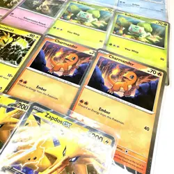 Pokemon Promo & 151 Cosmos Holo Mixed Of 17 Card Alakazam Zapdos Charmander - Image 4