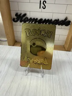 Pokemon Charizard Gx Hp190 Gold Metal Card Unique - Image 4