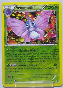 Venomoth 2/119 Reverse Holo Near Mint R Phantom Forces Pokemon Reverse Holo - Image 1