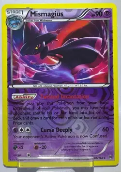Mismagius 66/162 Reverse Holo Near Mint R BREAKthrough Pokemon Reverse Holo - Image 1