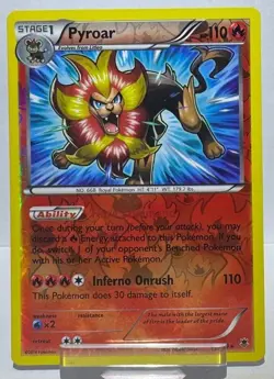 Pyroar 12/119 Reverse Holo Near Mint R Phantom Forces Pokemon Reverse Holo - Image 1