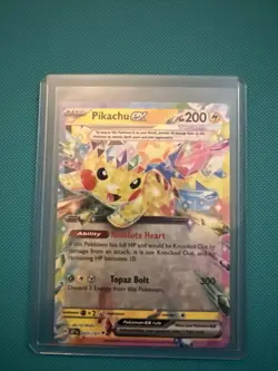 Pikachu ex 057/191 Double Rare Surging Sparks Pokemon Holo LP - Image 1