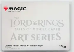 MTG The Lord Of The Rings Art Series Gollum, Patient Plotter x1 NM 41/81 - Image 2