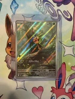 Chespin - 087/086 #87/86 (Holo) (NM) ME04: Chaos Rising CRI Pokemon - Image 1