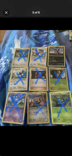 41 pokemon cards from BW and XY base sets with chikorita, Gible, gabite garchomp - Image 3