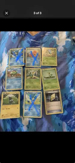 41 pokemon cards from BW and XY base sets with chikorita, Gible, gabite garchomp - Image 4
