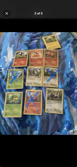 41 pokemon cards from BW and XY base sets with chikorita, Gible, gabite garchomp - Image 5