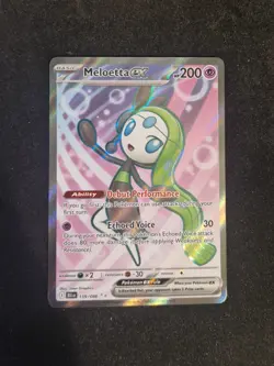 Meloetta Ex 159/086 Black Bolt Full Art Pokemon Card - Image 1