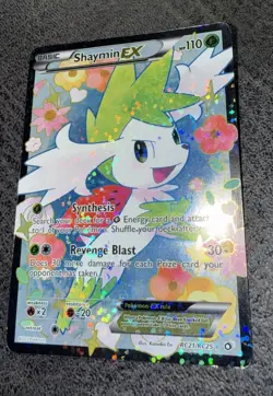 2013 Pokemon Roaring Skies Ultra Rare Holo Full Art Shaymin EX 106/108 English - Image 4