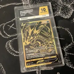 2021 Eternatus V Pokemon TCG Shining Fates #SV121 Ace Grade 10 - Image 1