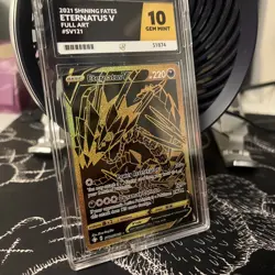 2021 Eternatus V Pokemon TCG Shining Fates #SV121 Ace Grade 10 - Image 2