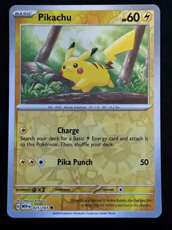 Pikachu 025/165 Reverse Holo SV: Scarlet & Violet 151 - Pokemon TCG 025/165 - Image 1