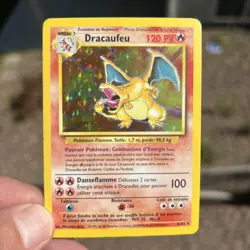 Dracaufeu Charizard 4/102 Base Set French Holo Rare 120 HP Pokemon Card - Image 1