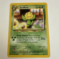 Sunflora - 50/111 Regular Uncommon English Neo Genesis Pokemon Card NM - Image 1