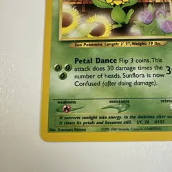 Sunflora - 50/111 Regular Uncommon English Neo Genesis Pokemon Card NM - Image 4