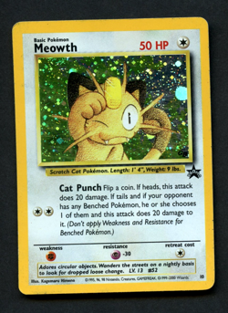 Pokemon Card: MEOWTH Black Star Promo 10 (MP) - Image 1
