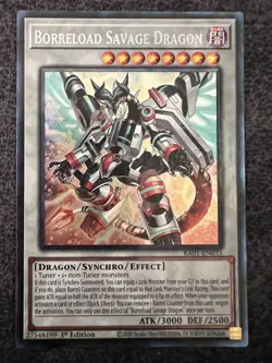 Yugioh Borreload Savage Dragon RA01-EN033 Prismatic Collector's Rare 1st Ed NM - Image 1