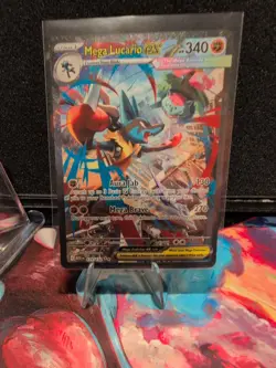 Mega Lucario EX Pulled It Straight Out Got Excited And Put It Inside A Sleeve - Image 1