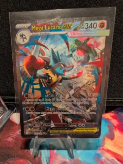 Mega Lucario EX Pulled It Straight Out Got Excited And Put It Inside A Sleeve - Image 2