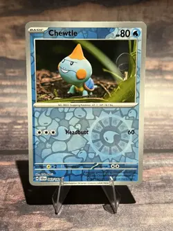 Chewtle 043/142 Reverse Holo Yuka Morii SV07: Stellar Crown Pokemon Card - Image 1
